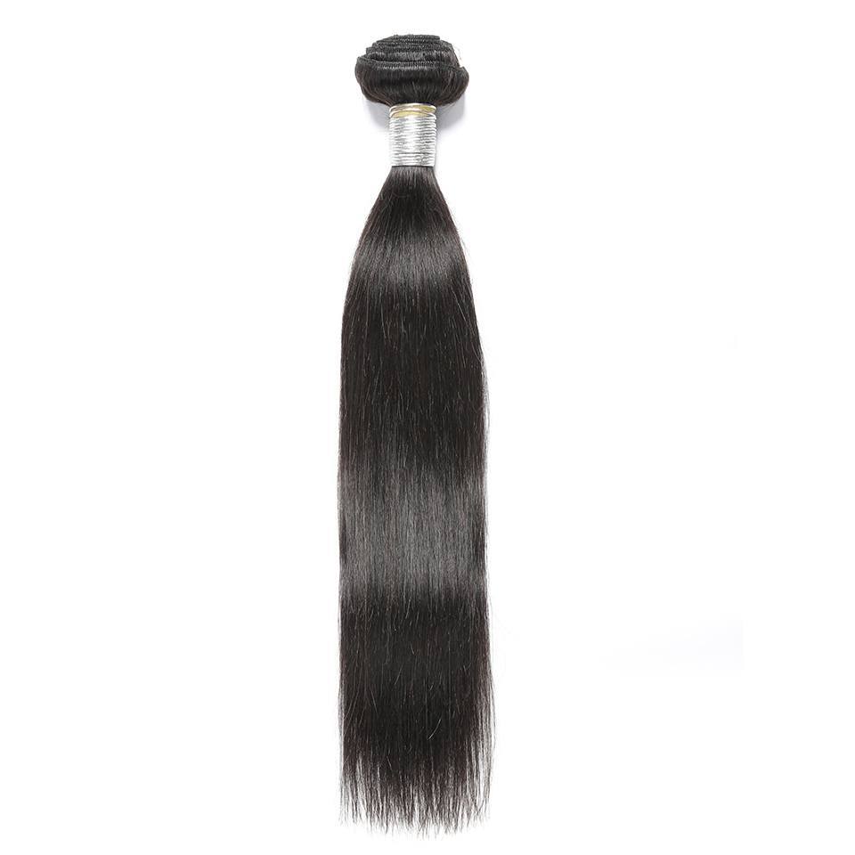 Natural Color Slik Straight Human Hair Waves 4 Bundles