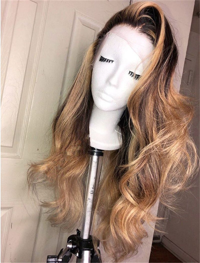 Human Virgin Hair Pre Plucked Lace Front Wig