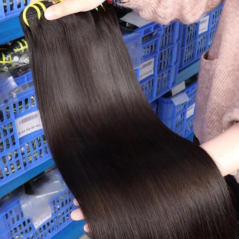 Super 12A Grade Double Drawn Straight Human Hair Cuticle Aligned Virgin Hair Vendor Raw Vietnamese  Hair Bundles Virgin Hair Bundles Sew in Extensions