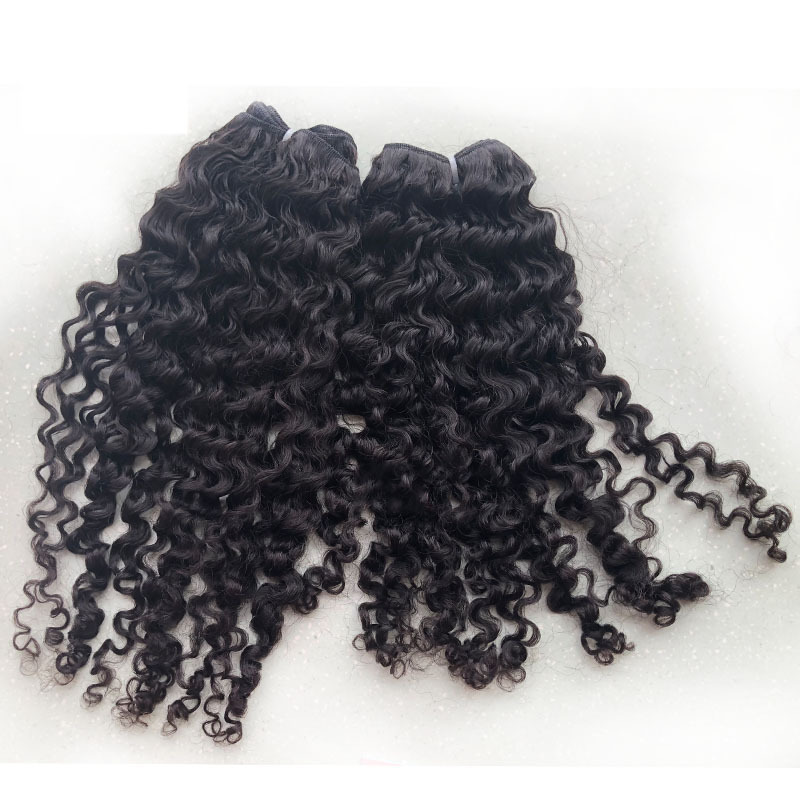 Cambodian Natural Color Curly Human Hair Bundles