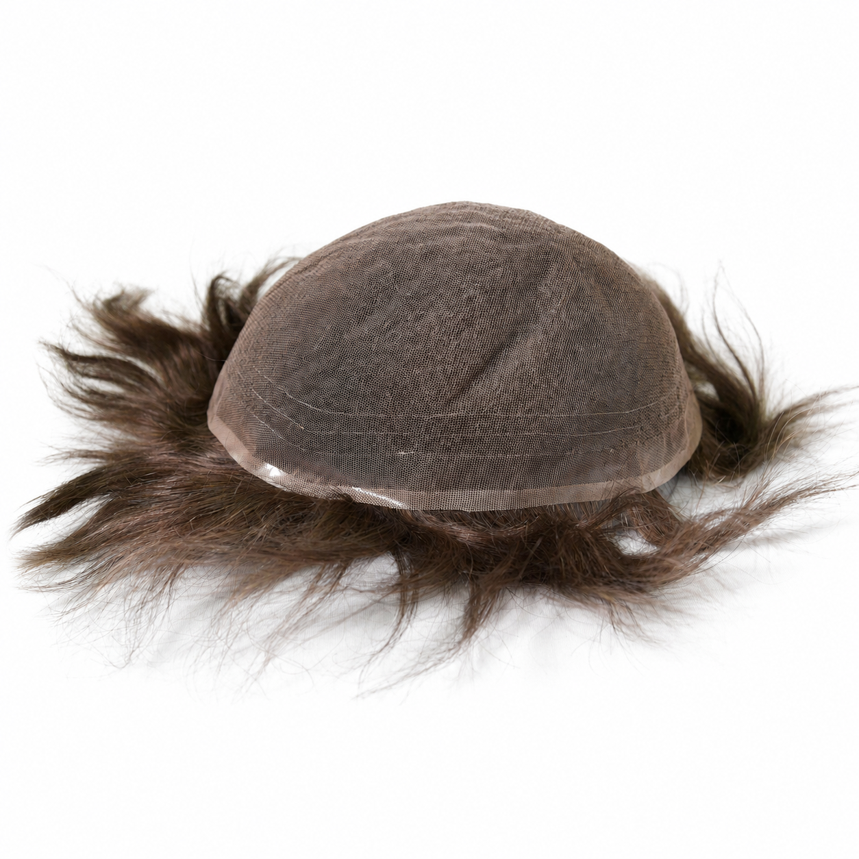 Full  French LaceToupee for Men Hair Replacement System Real European Human Hair 130% Density 10x8‘’