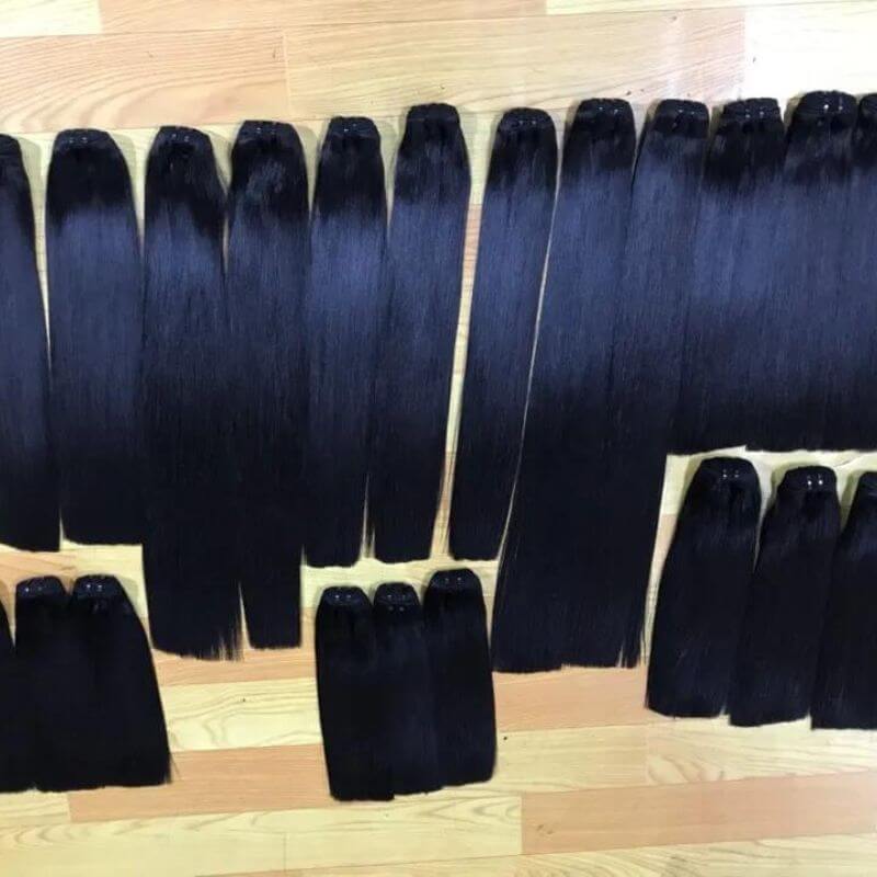 Super 12A Grade Double Drawn Straight Human Hair Cuticle Aligned Virgin Hair Vendor Raw Vietnamese  Hair Bundles Virgin Hair Bundles Sew in Extensions