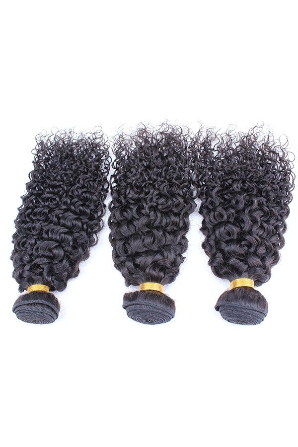 Brazilian Natural Color Human Hair Bundles, 3 Bundles