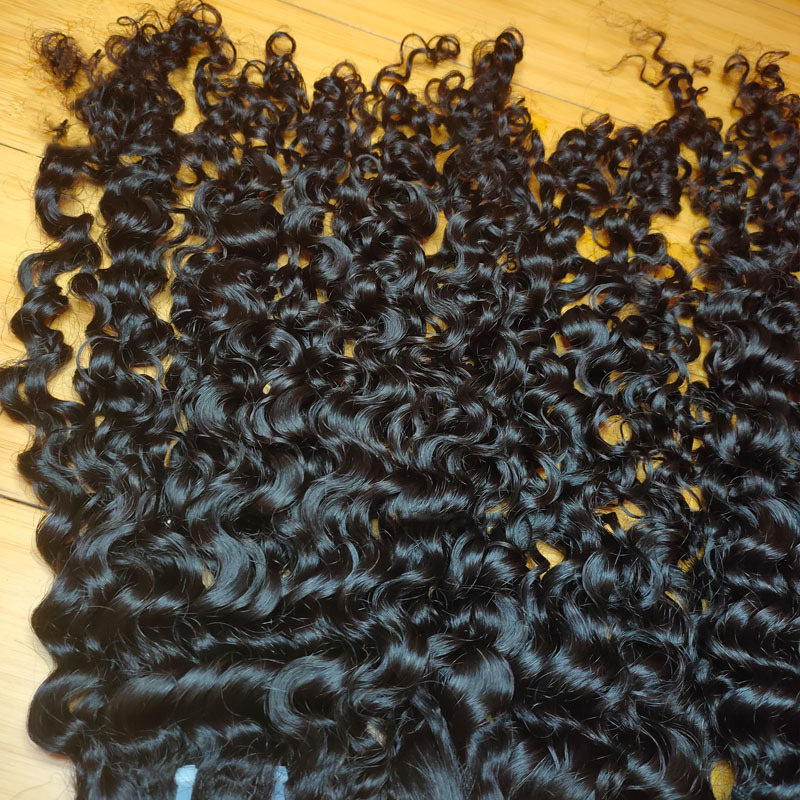 Unprocessed Raw Cambodian Curly Hair, Garde 80 Percent Human Hair Deep Curly