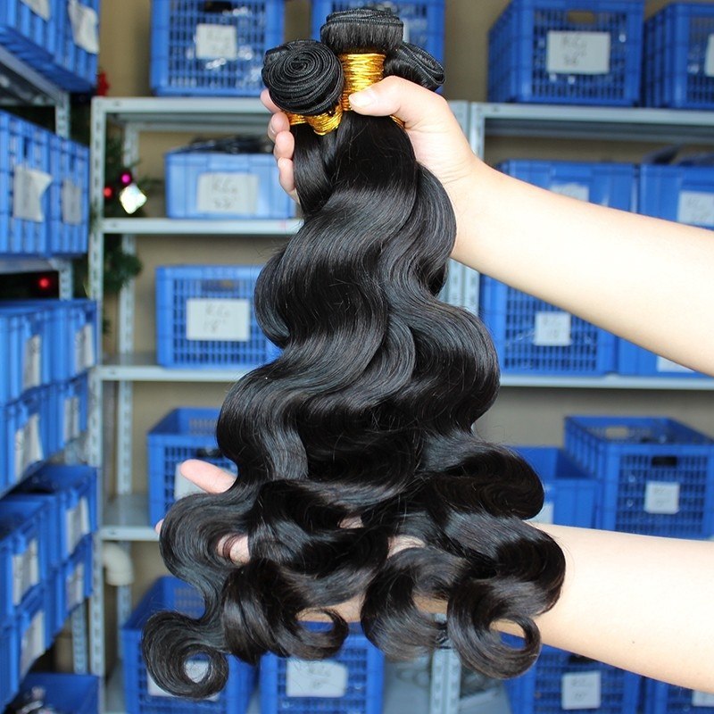 Body Wave Human Hair Weave 4 Bundles Natural Color