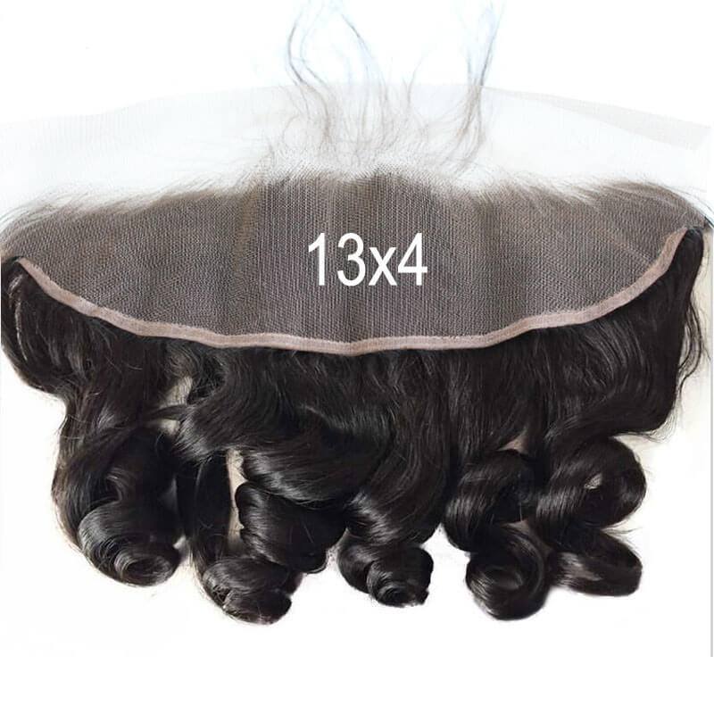Loose Wave Bundles with 13x4 Lace Frontal, 3 Bundles