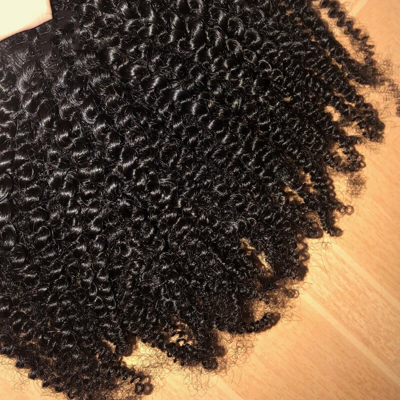 Wholesale High Quality 8"-40" 100% Unprocessed Virgin Mongolian Bohemian Remy Human Afro Kinky Curly Hair Extension