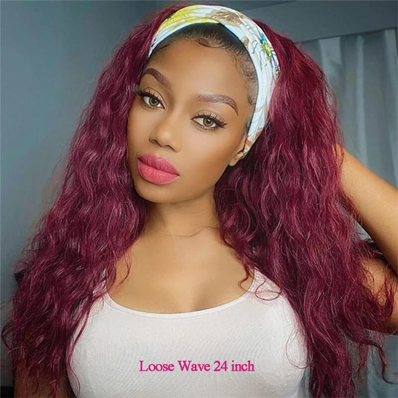 Headband Human Hair Wig