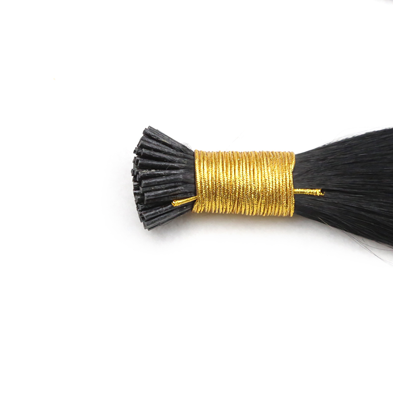 15A I-tip Hiair Extrnsion  Luxury Hair Brazilian Bone Straight Virgin Human Hair Extension 1B#Color