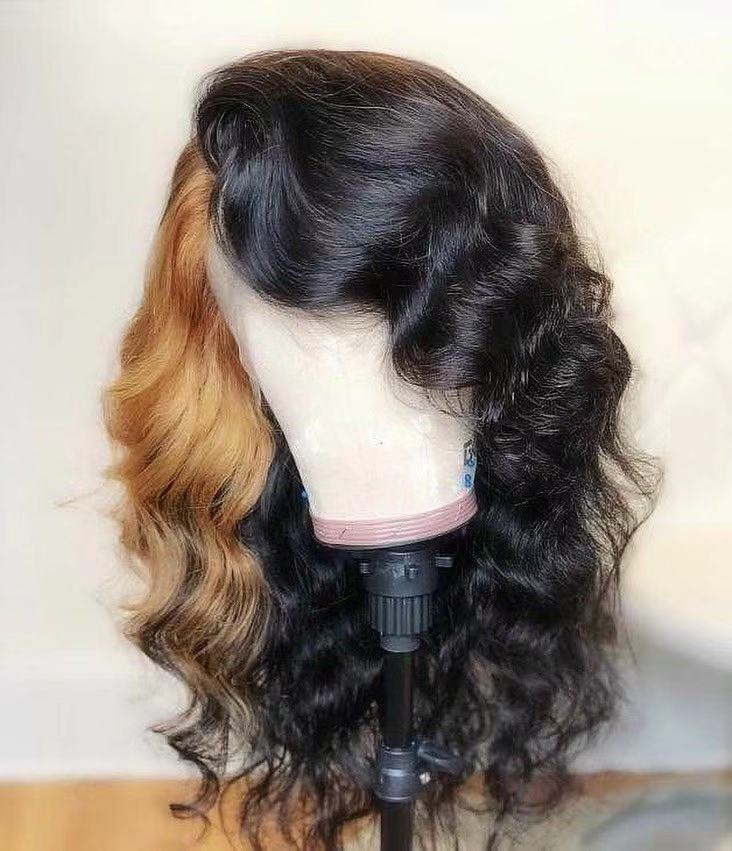 Human Virgin Hair Pre Plucked Lace Front Wig