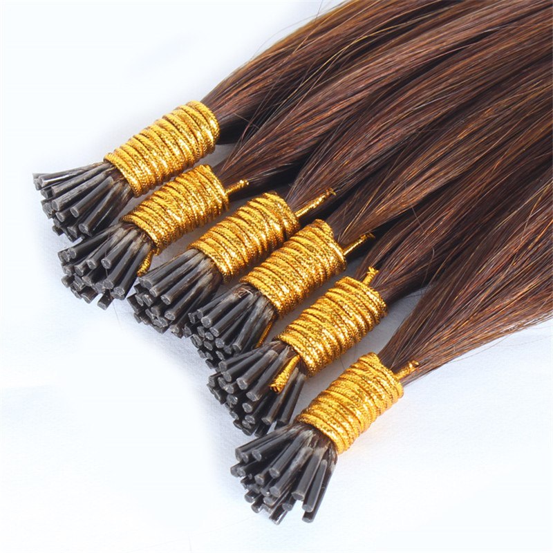 Wholesale Factory Price Remy 100% Raw Cuticle 18 20Inch Human Hair Pre-Bonded Kinky Brazilian Hair I-Tip