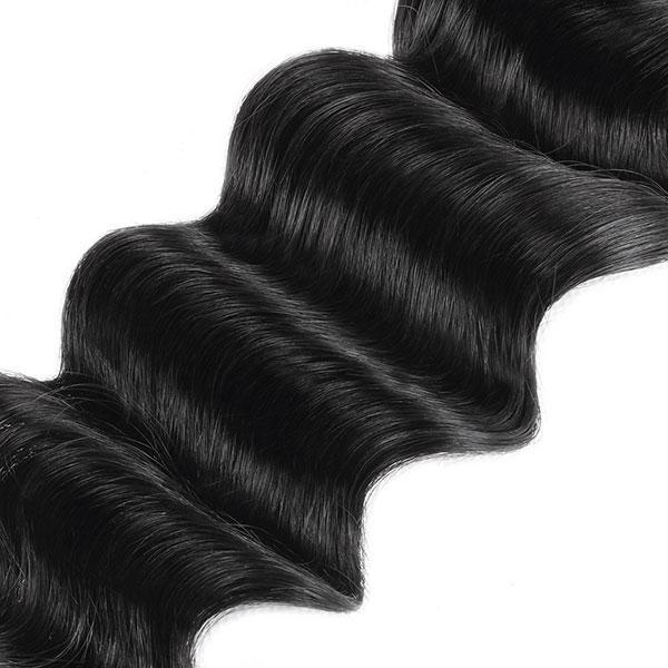Brazilian Loose Deep Wave Human Hair Bundles, 4 Bundles