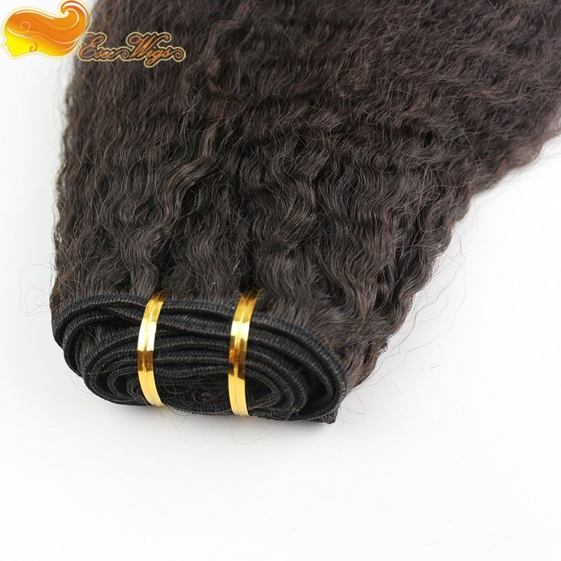 Human Hair Extensions Brazilian Hair Bundles Kinky Straight 100g/pc Brazilian Hair 3 Bundles