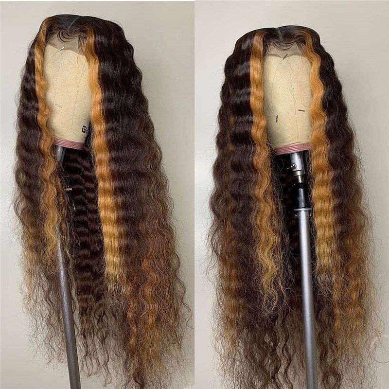 Human Virgin Hair Pre Plucked Lace Front Wig