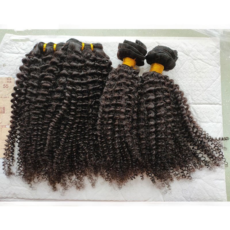 Mongolian Kinky Curly Human Hair Bundles, 8-40 Inch