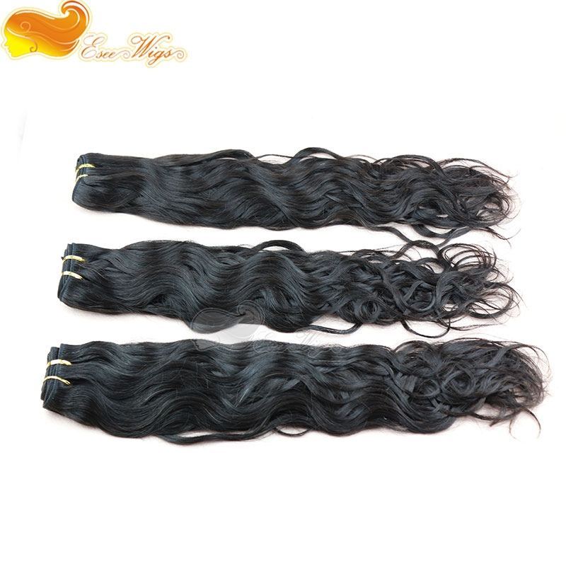 3Pcs Lot Grade 8A Wet And Wavy Virgin Brazilian Hair Natural Wave 3 Bundles Natural Hair Color
