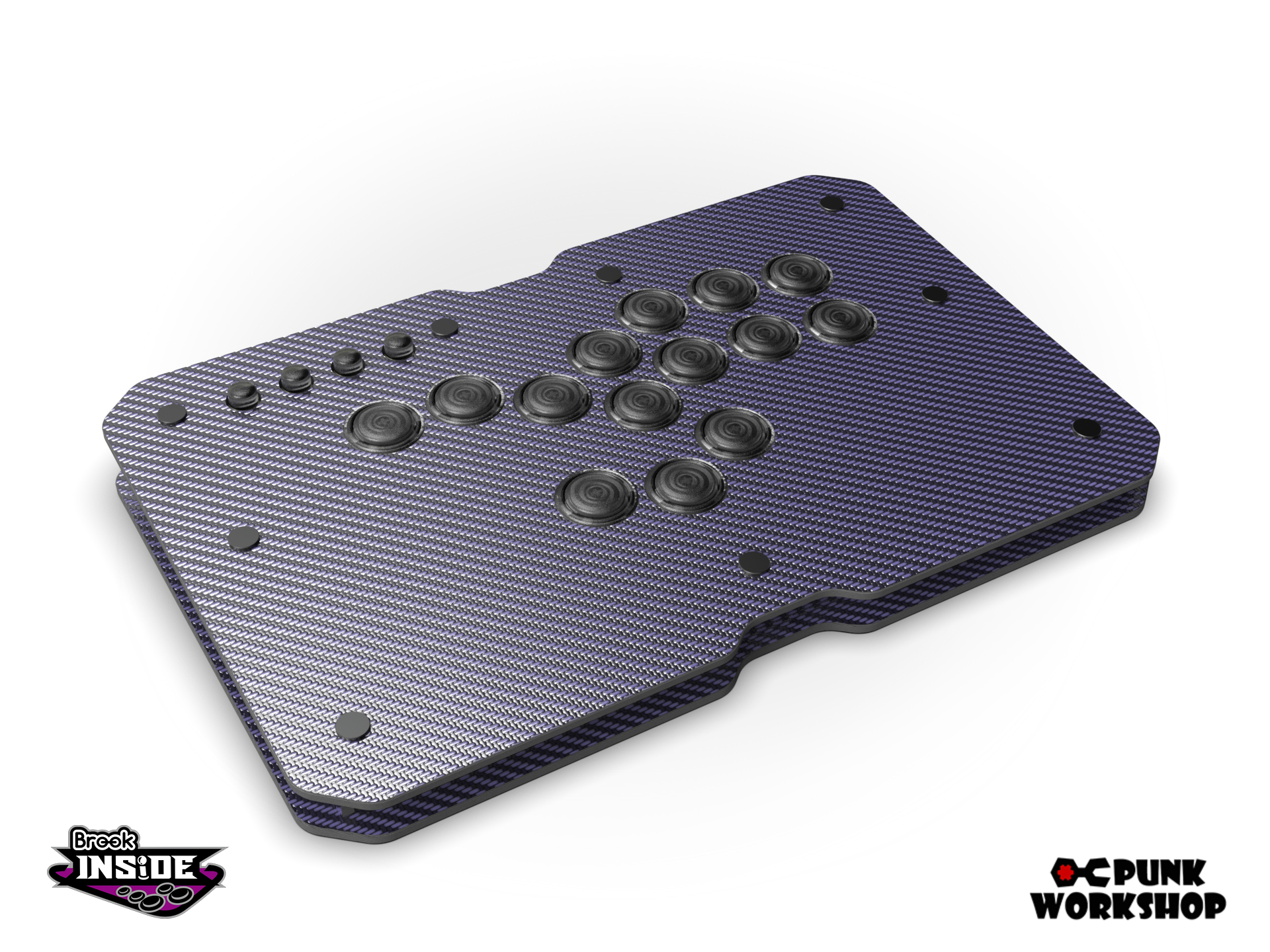 PUNK WORKSHOP MINI BOX 【Brook】 Punk Workshop Mini HitBox Controller With Brook Wingman FGC