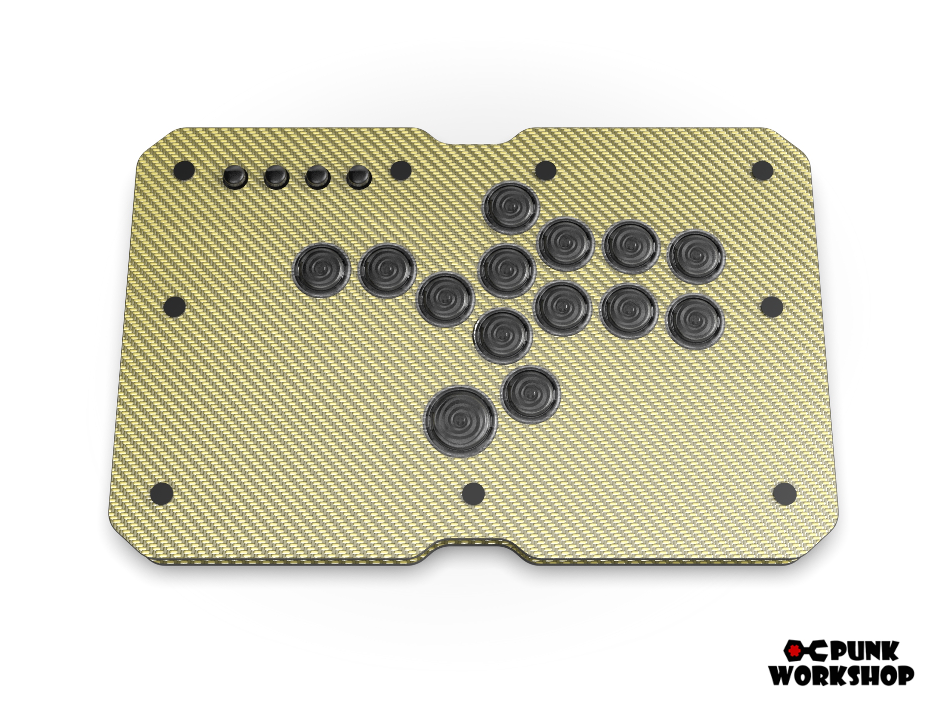 その他 punkworkshop MINI BOX carbon Punk Workshop Fighting Stick Controller Mini HitBox V3 SOCD