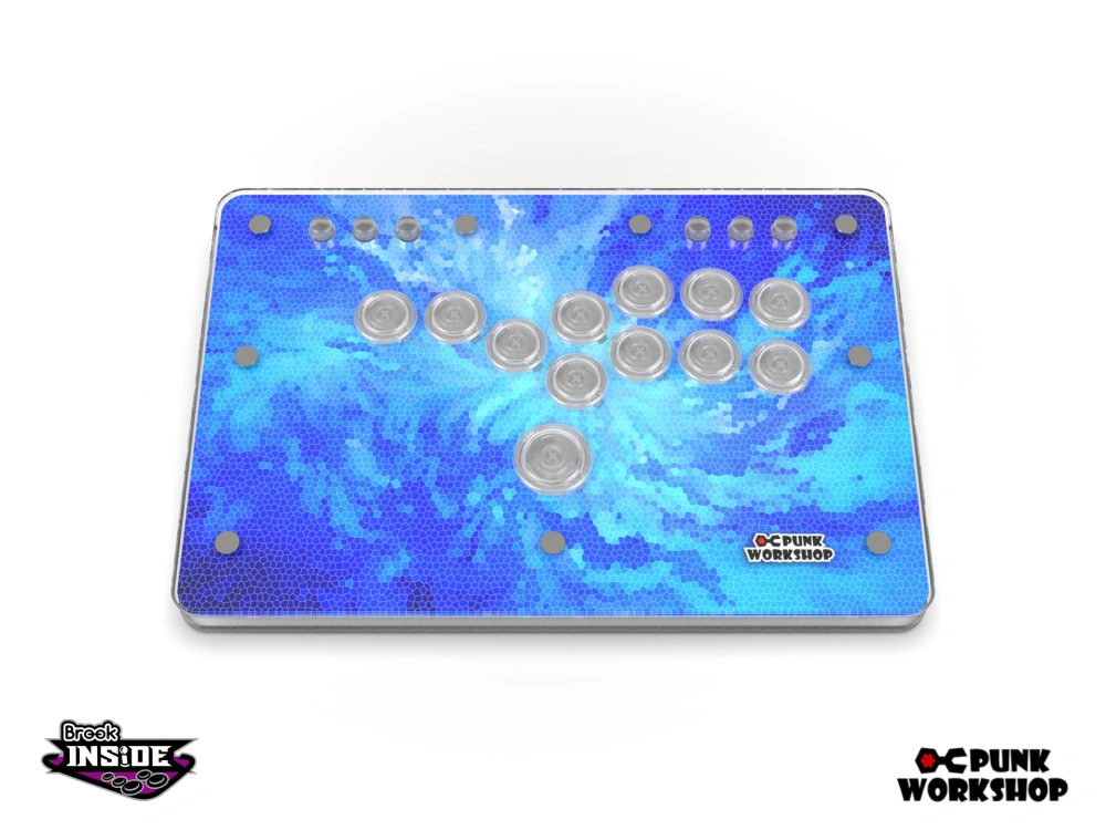 【Brook P5】PUNKWORKSHOP MINI BOX タイプD PKB PC】MINI BOX レバーレスコントローラー (ボタンレイアウトB