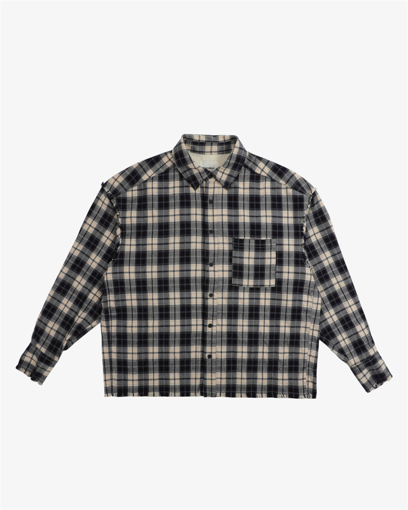 Handmade Tassel Flannel Shirt