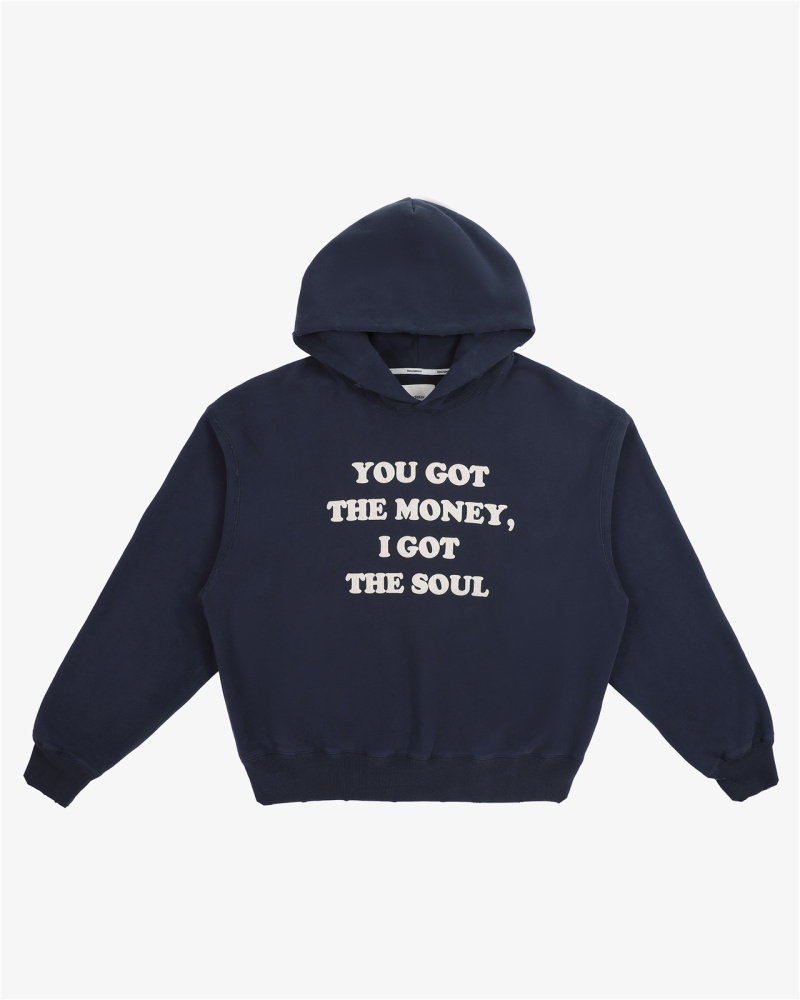 slogan 550gsm fleece cropped hoodie