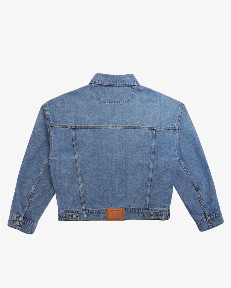 16 oz cropped denim jacket