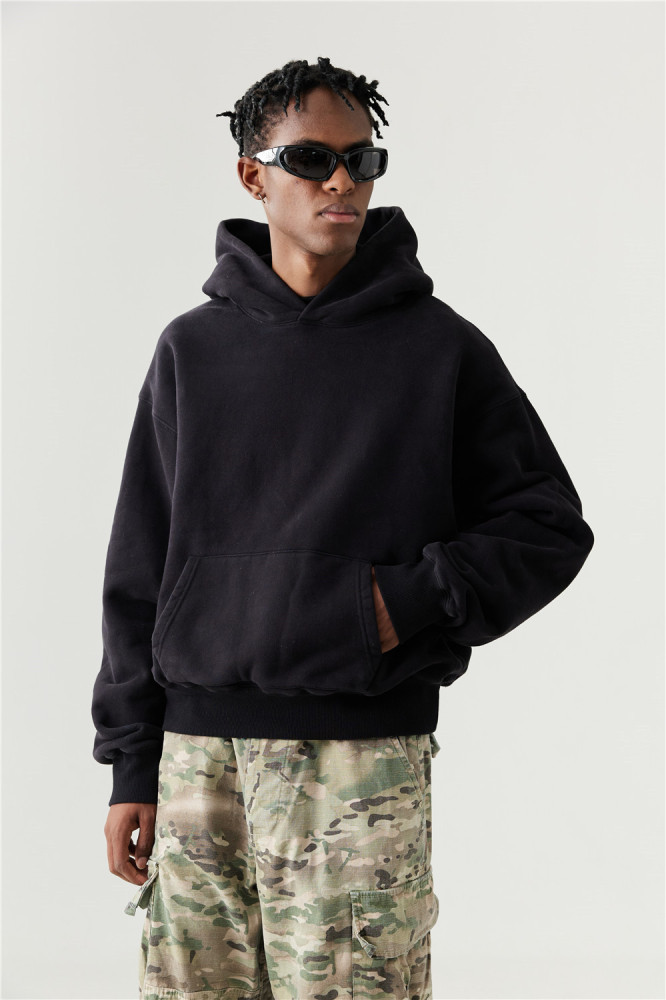 550gsm fleece blank hoodie