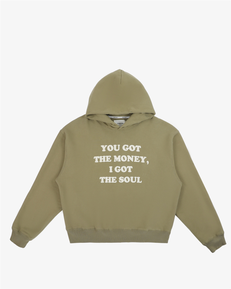 slogan 550gsm fleece cropped hoodie