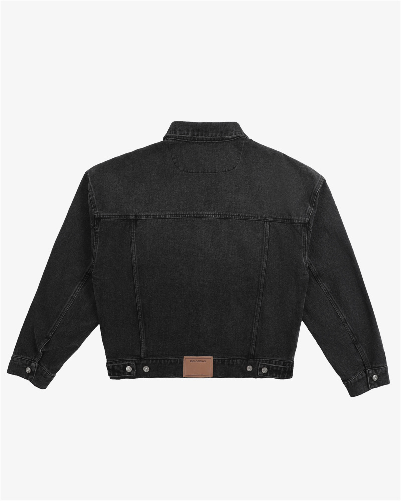 16 oz cropped denim jacket