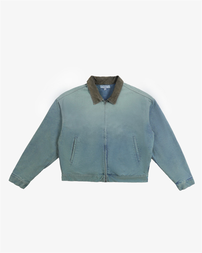 cropped double layered cvanas jacket