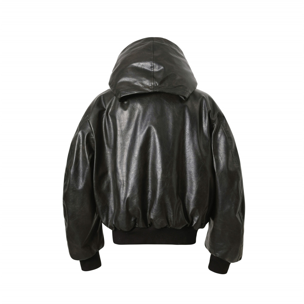 Leather Bomber Jacket