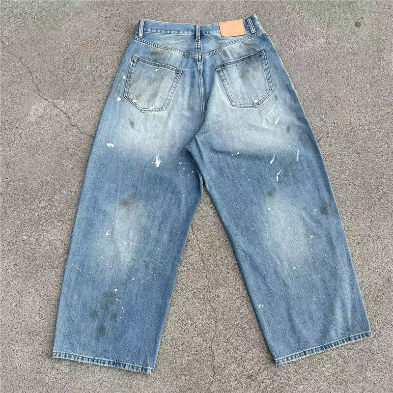 SPLASH-INK BAGGY JEANS