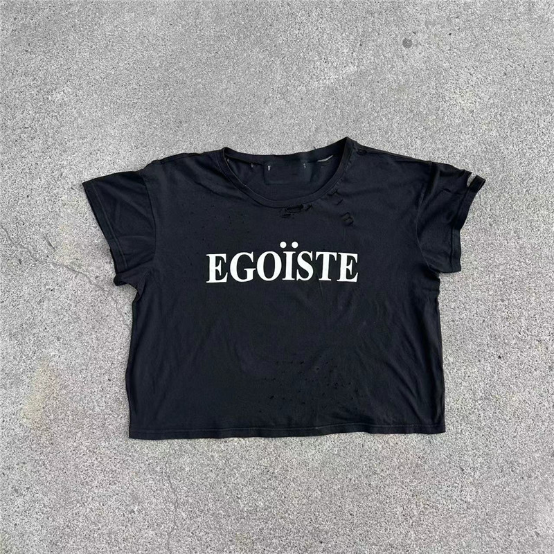 EGOISTE  damaged tee