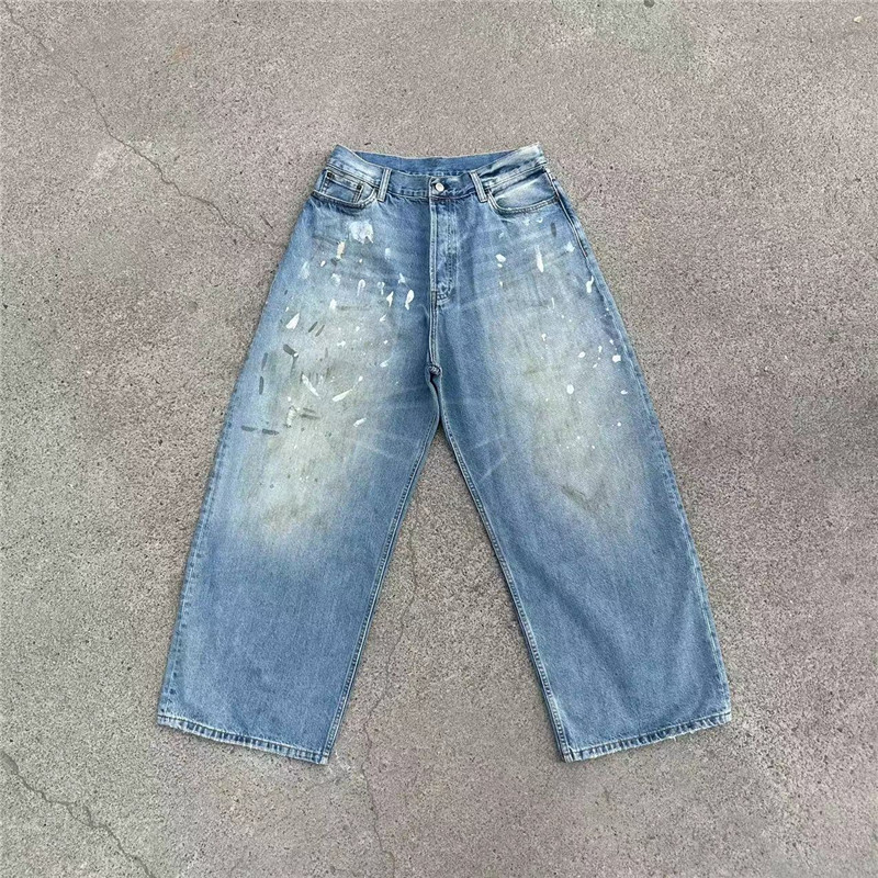 SPLASH-INK BAGGY JEANS