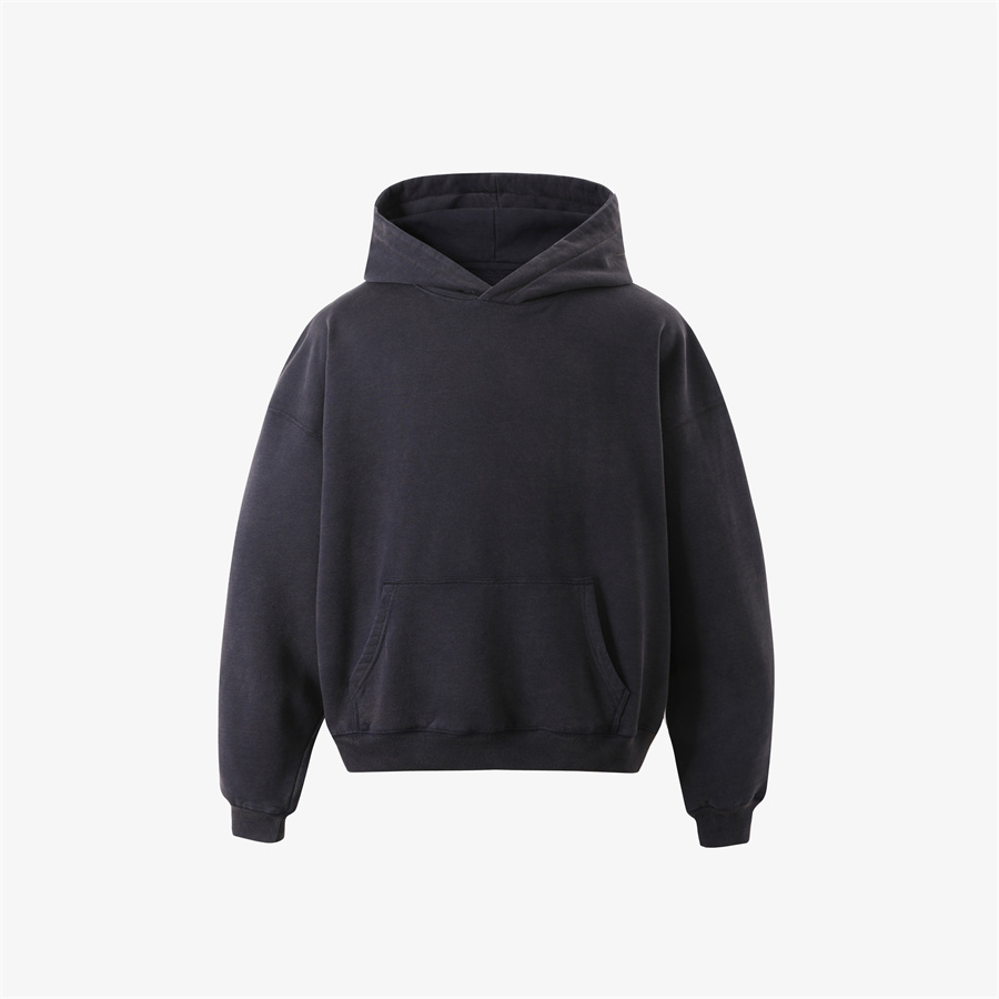 WASHED SINGLE LAYERED HOODIE