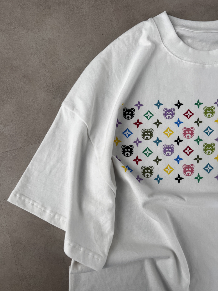 Hip-hop Bear Short Sleeve Shirt