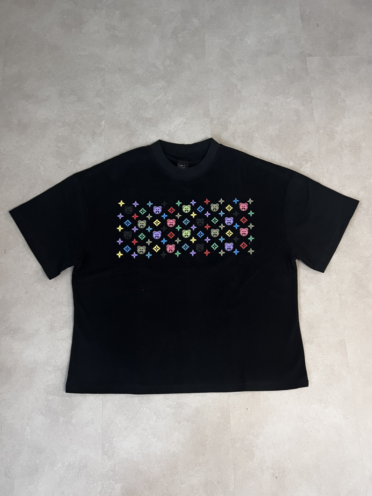 Hip-hop Bear Black T-SHIRT