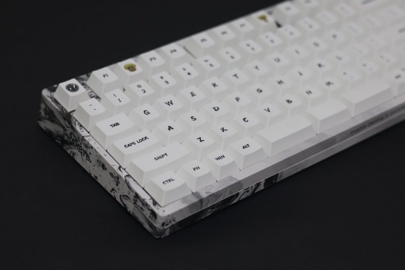 GATERON Co-branded iG 98 Mechanical Keyboard (Splashing Ink,Mountain top)