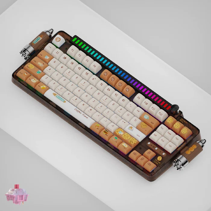 KeysMe Lunar 01 Mechanical Keyboard - Caramel Latte