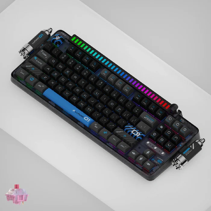 KeysMe Lunar 01 Mechanical Keyboard - Hole Black