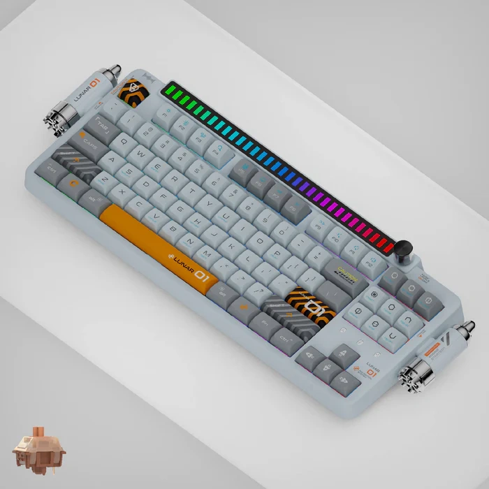 KeysMe Lunar 01 Mechanical Keyboard - Lunar White
