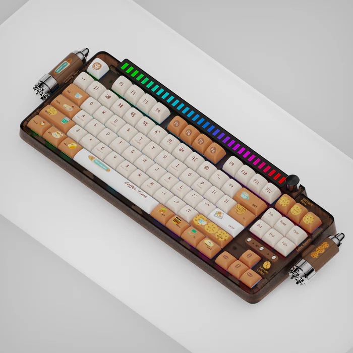 KeysMe Lunar 01 Mechanical Keyboard - Caramel Latte