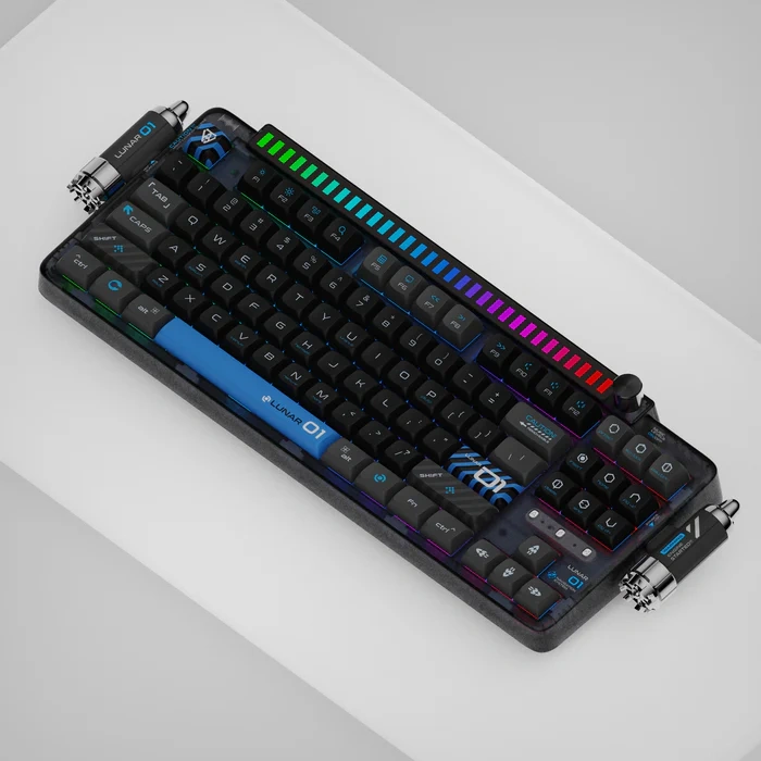KeysMe Lunar 01 Mechanical Keyboard - Hole Black