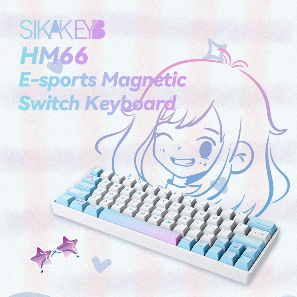 Sikakeyb Castle HM66 66Key 60% GATERON Magnetic Jade Switch Magnetic Keyboard
