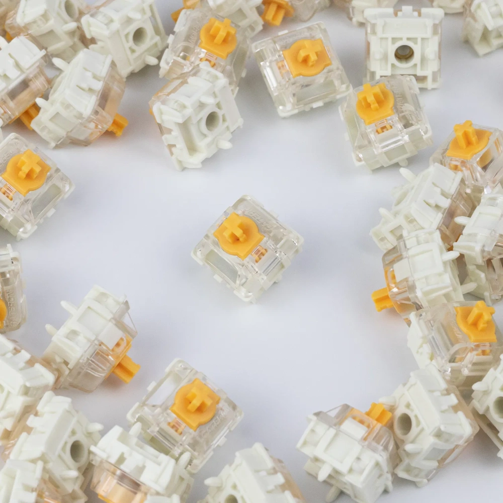 Gateron KS-20 Dual-rail Magnetic Orange Switch Set