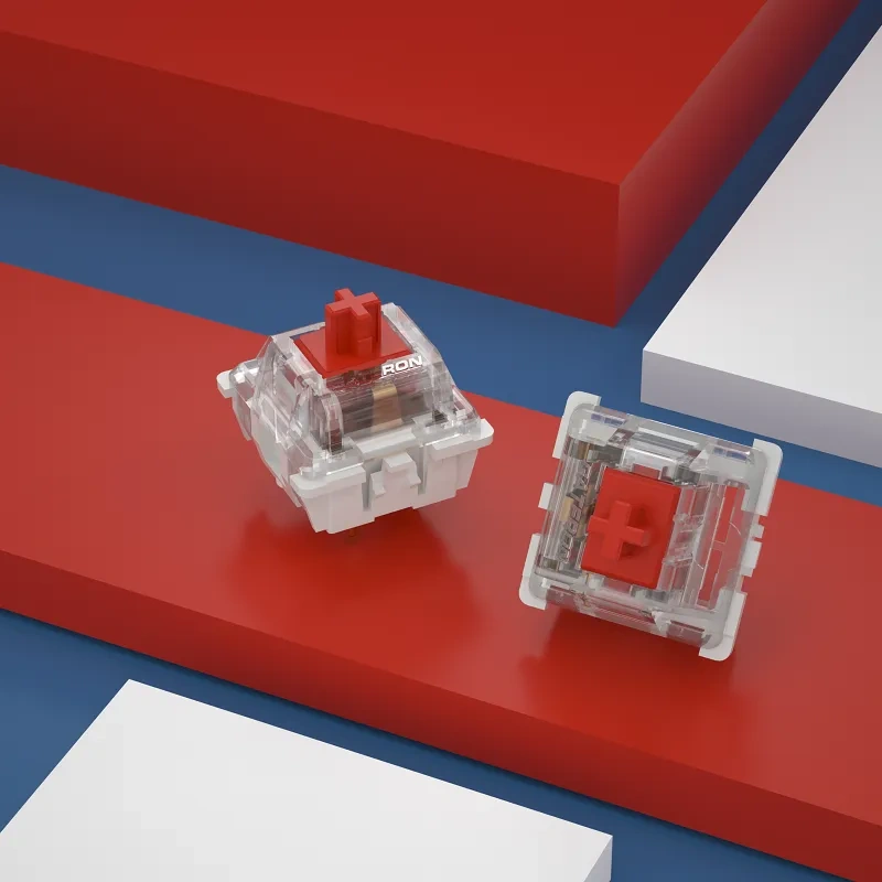 Clear Top Mechanical Switch - Transparent Design & Smooth Keystrokes