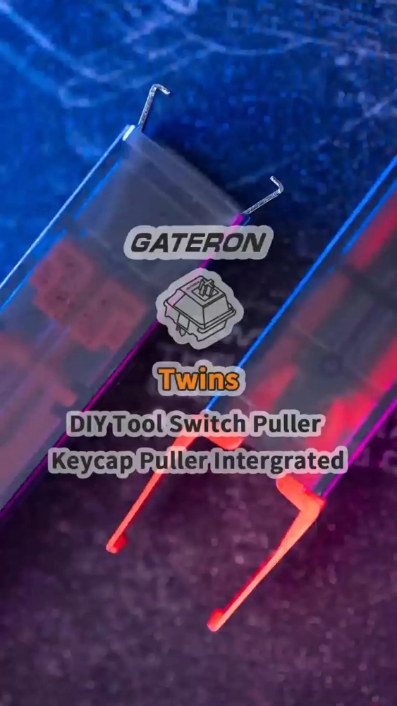 GATERON Twins Switch Puller Keycap Puller Integrated DIY Tool