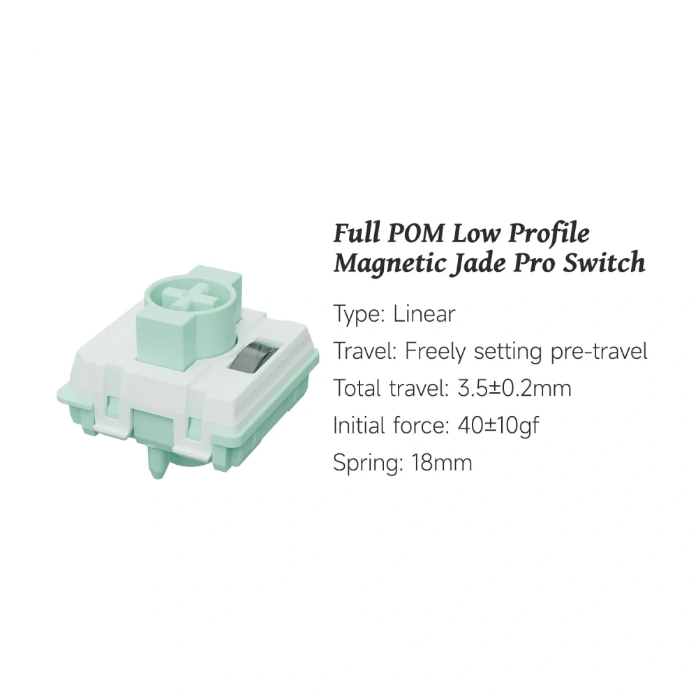 Gateron Full POM Low Profile Magnetic Jade Pro Switch Set