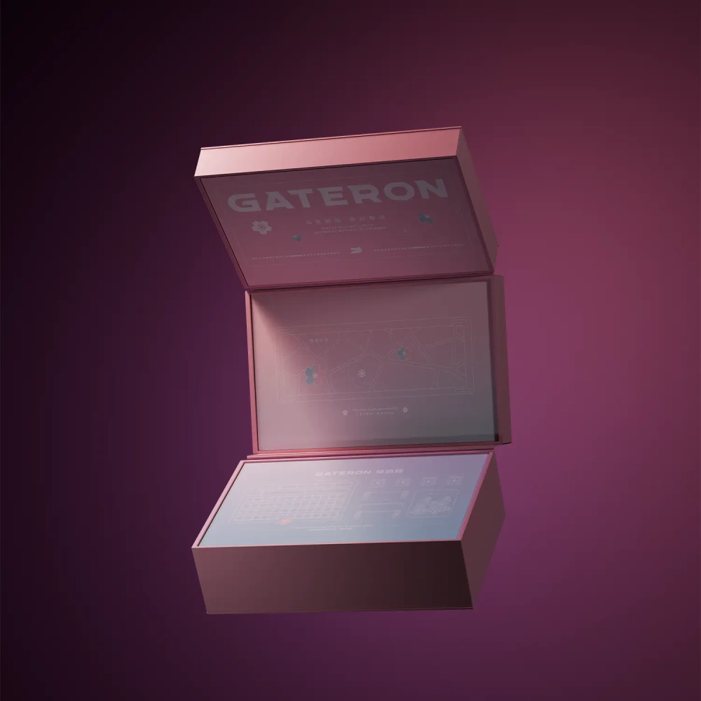 Limited Edition Magnetic Keyboard - Sakura RGB & CNC Case | GATERON