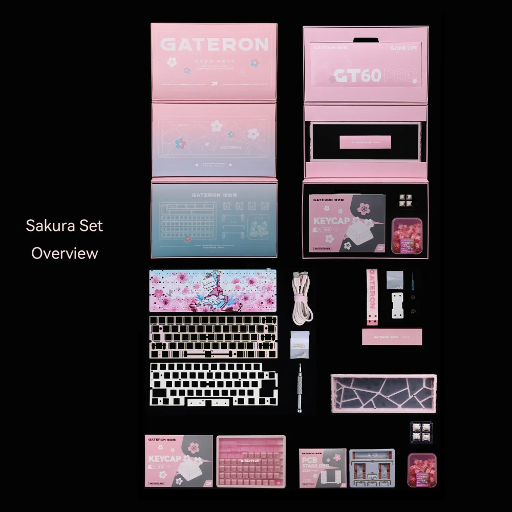 GATERON X Sikakeyb Sakura Collab Limited Edition Set